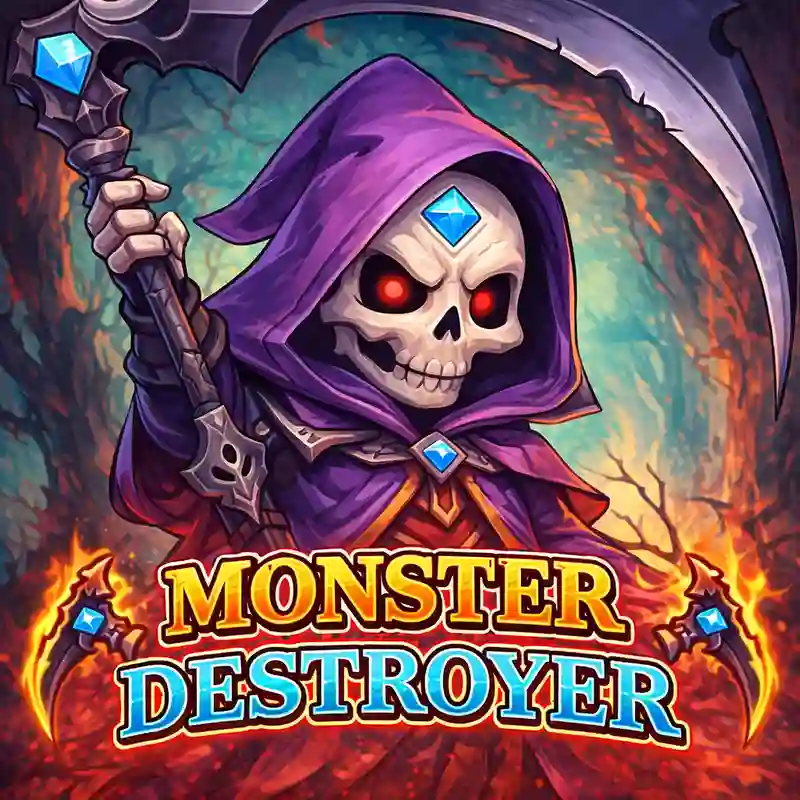 Monster Destroyer online slot game interface at Solcasino